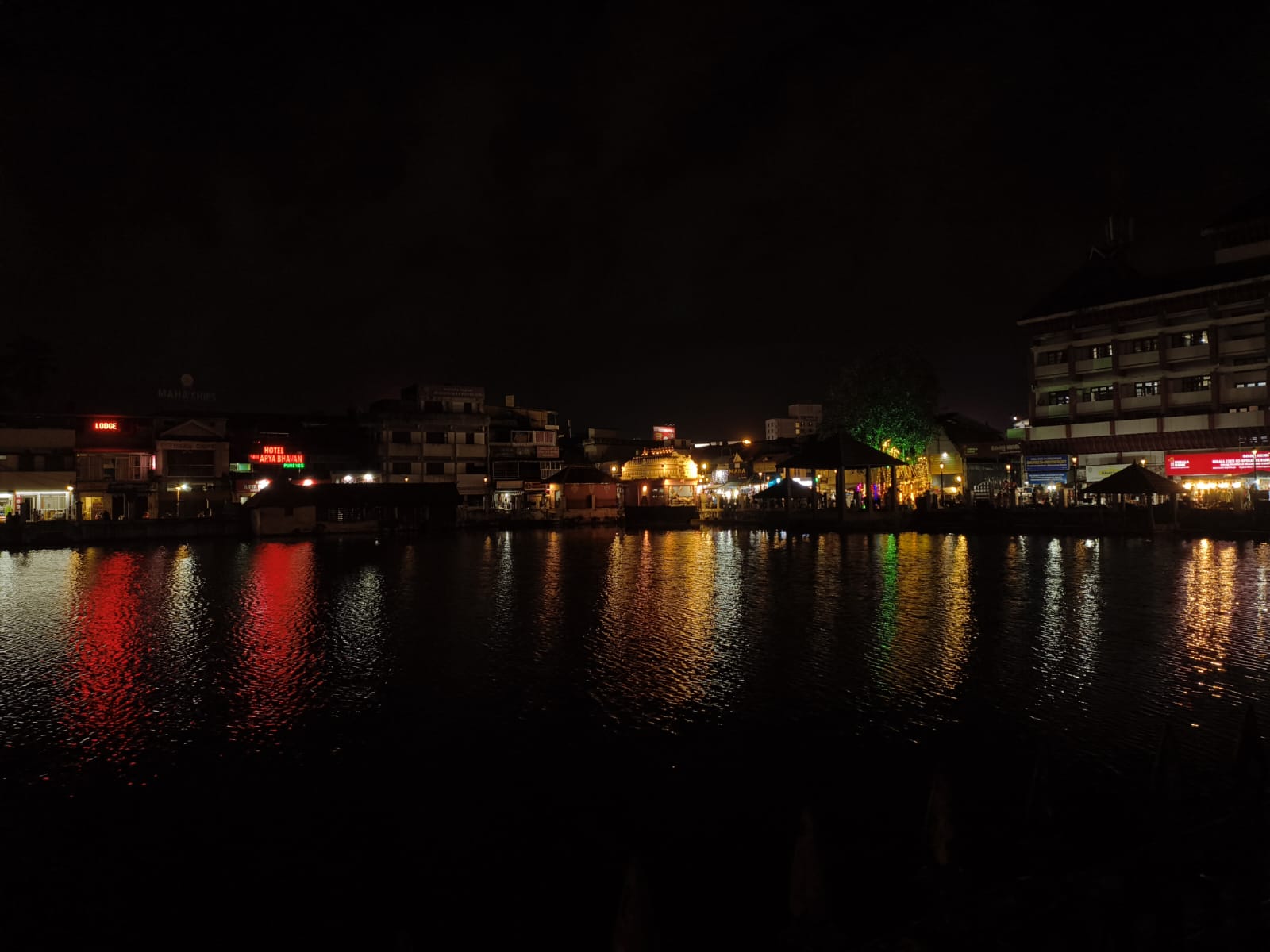 City lights at night