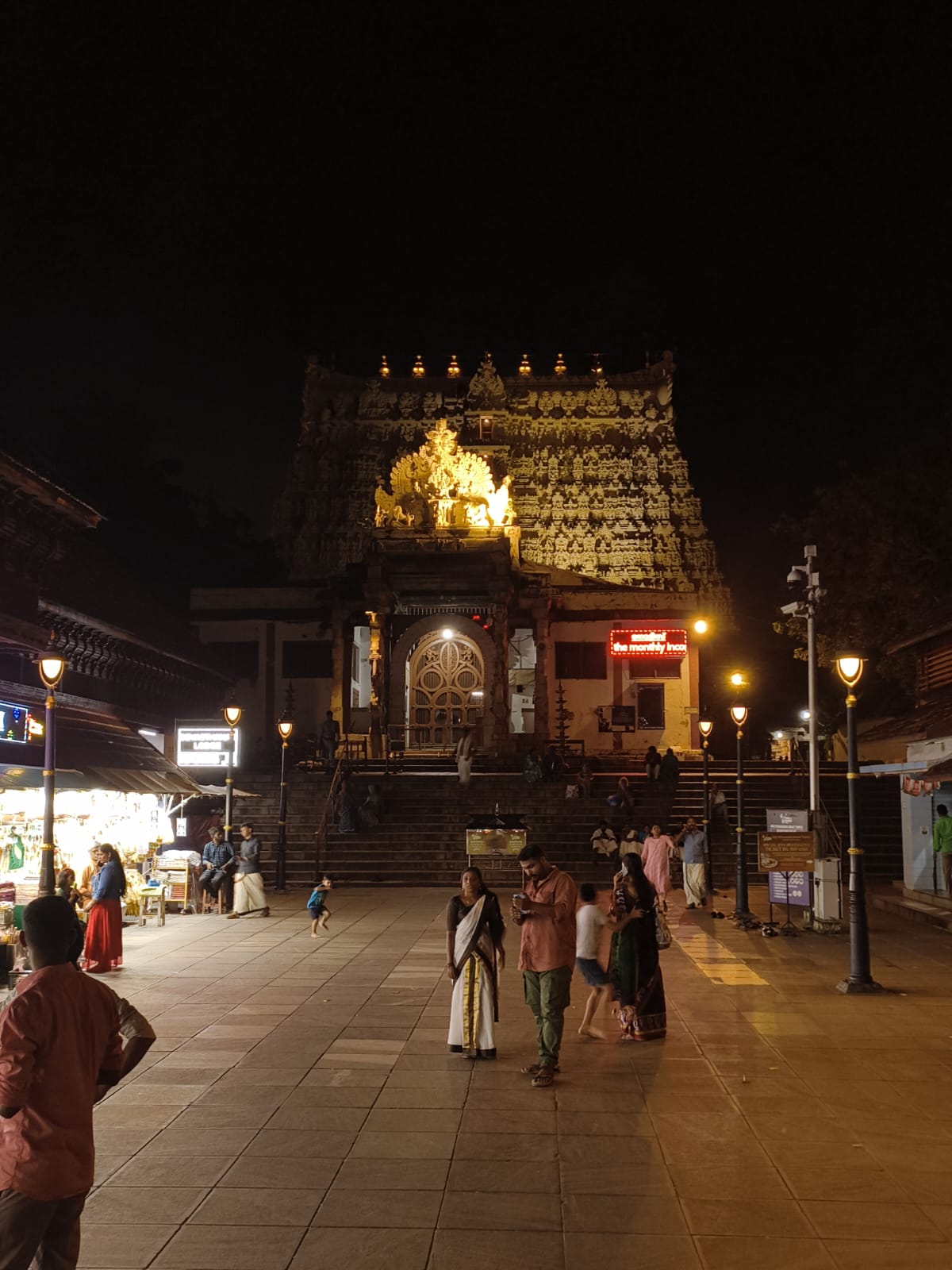 City lights at night