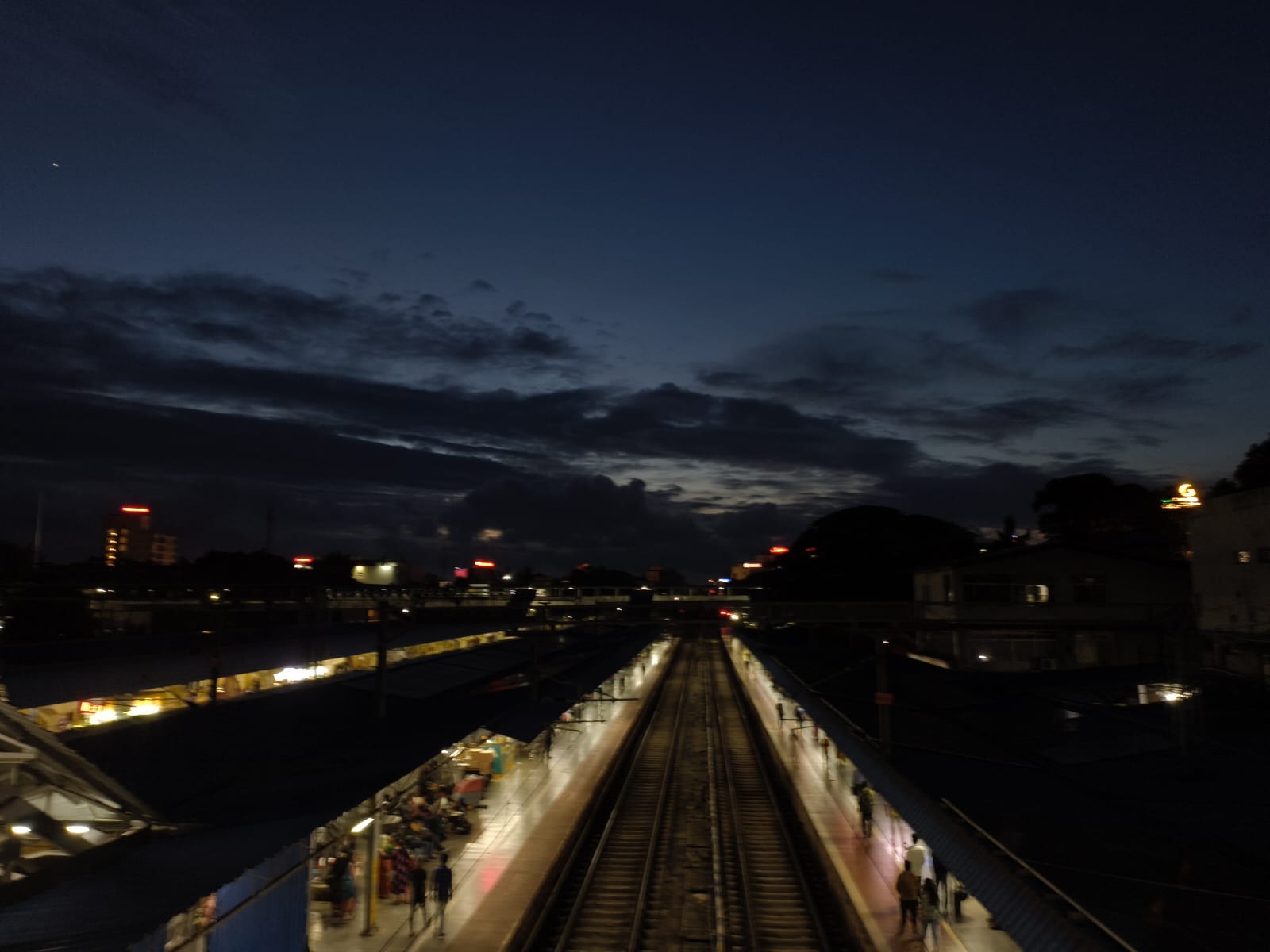 City lights at night